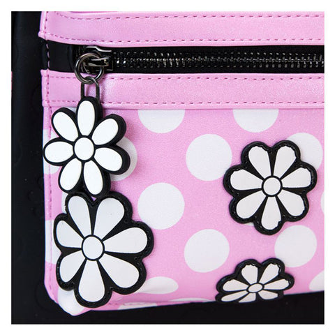 Image of Disney - Minnie Floral Rock the Dots Mini Backpack