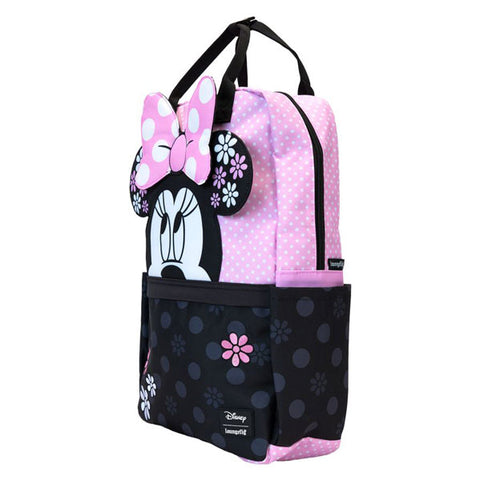 Image of Disney - Minnie Floral Rock the Dots Full-Size Nylon Backpack