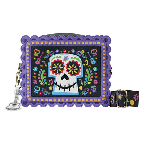 Image of Coco - Miguel Calavera Floral Skull Crossbody Bag