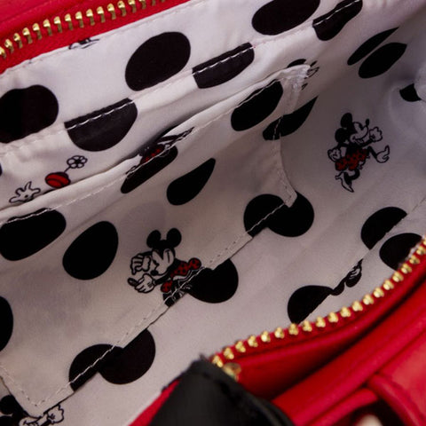 Image of Disney - Minnie Rocks The Dots Figural Bow Crossbody