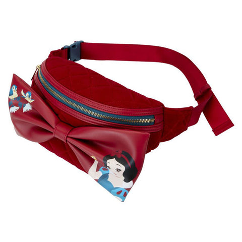 Image of Snow White (1937) - Classic Bow Velvet Belt Bag