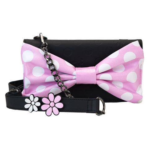 Image of Disney - Minnie Floral Rock the Dots Clutch Crossbody Bag