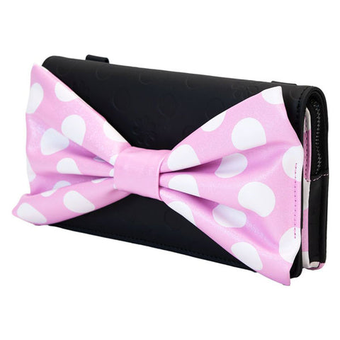 Image of Disney - Minnie Floral Rock the Dots Clutch Crossbody Bag