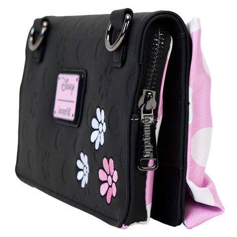 Image of Disney - Minnie Floral Rock the Dots Clutch Crossbody Bag