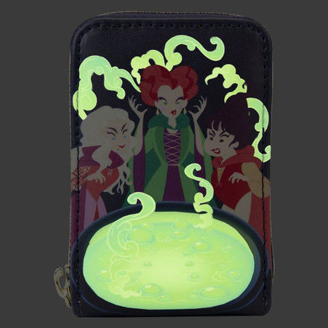 Image of Hocus Pocus - Sanderson Sisters Cauldron Glow Accordion Wallet