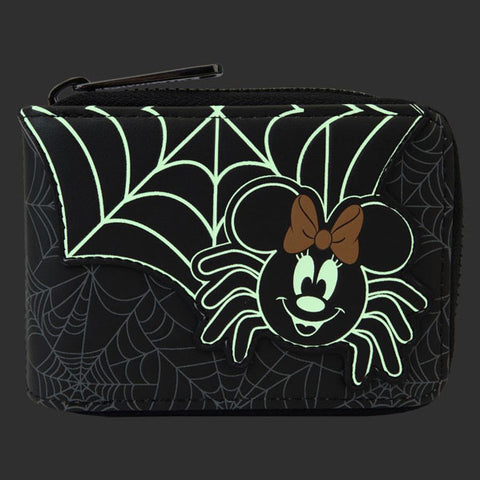 Image of Disney - Minnie Mouse Spider Glow Accordion Wallet