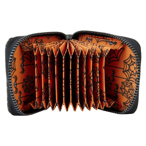 Image of Disney - Minnie Mouse Spider Glow Accordion Wallet