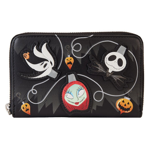 Image of The Nightmare Before Christmas - Tree String Lights Glow Zip Around Wallet