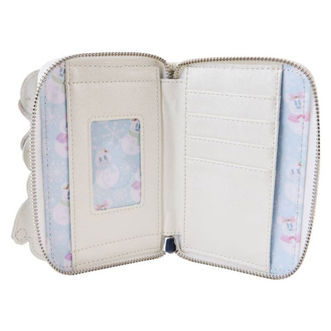 Image of Disney - Mickey & Minnie Pastel Snowman Zip Around Wallet