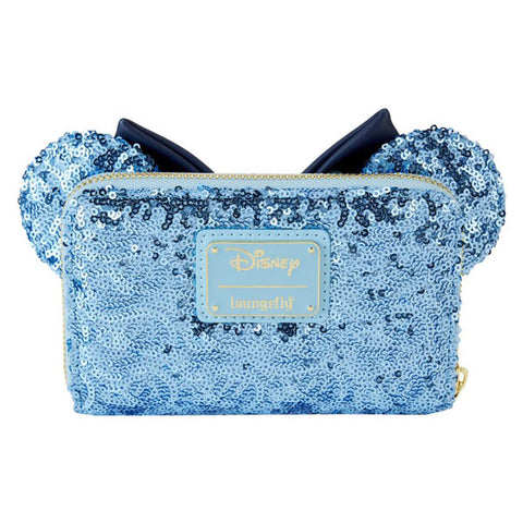 Image of Disney - Minnie Mouse Hanukkah Sequin Zip Around Wallet
