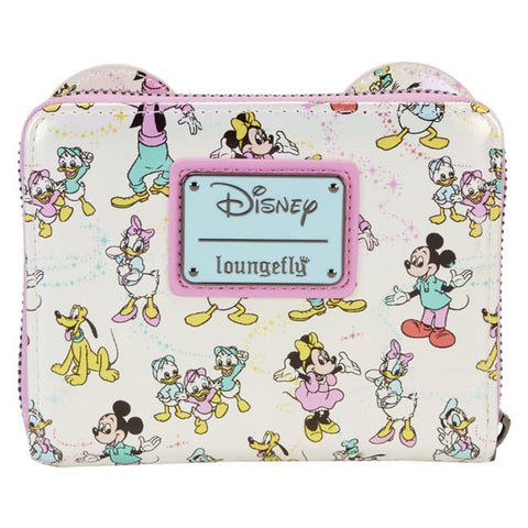 Image of Disney: D100 - Classic All-Over Print Iridescent Zip Around Wallet