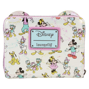 Disney: D100 - Classic All-Over Print Iridescent Zip Around Wallet