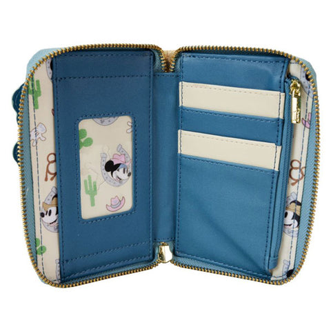 Image of Disney - Western Mickey & Minnie Zip Around Wallet