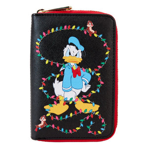 Disney - Donald wrapped in Lights Zip Wallet