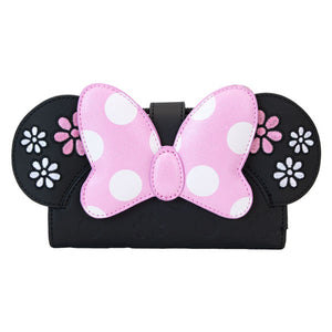 Disney - Minnie Floral Rock the Dots Flap Wallet