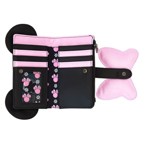 Image of Disney - Minnie Floral Rock the Dots Flap Wallet