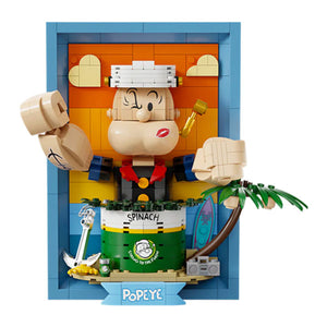 Popeye - Popeye 3:D Portrait Buildable Set (416pcs)