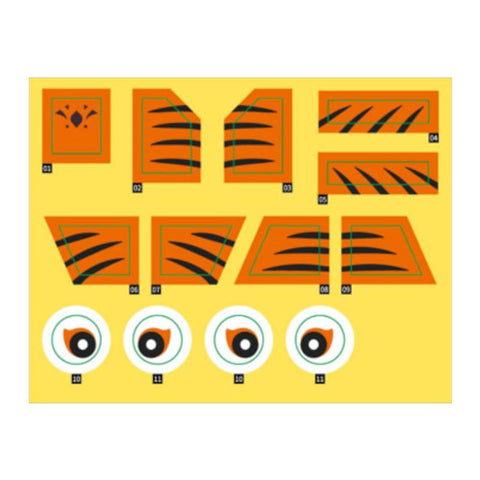 Image of Kung Fu Panda - Tigress on SkateKart Buildable Figure (195pcs)