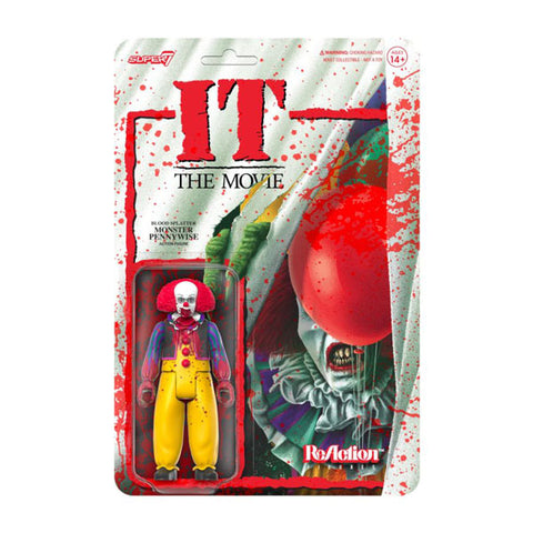 Image of It (1990) - Bloody Pennywise ReAction 3.75" Action Figure