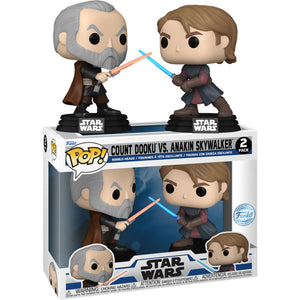 Star Wars: The Clone Wars - Anakin Skywalker Vs Count Dooku US Exclusive Pop! Vinyl 2-Pack