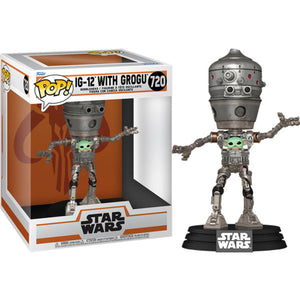 Star Wars - IG-12 with Grogu Pop! Deluxe - 720