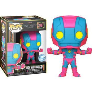 Marvel Comics - Iron Man MkV (Infinity Saga) US Exclusive Black Light Pop - 1407