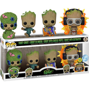 I Am Groot - I Am Groot US Exclusive Glow Pop! Vinyl 4-Pack