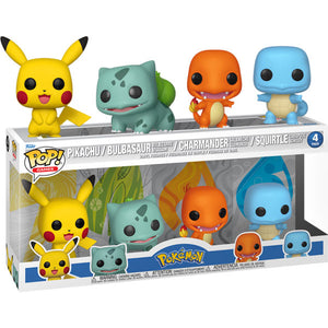 Pokemon - Starters US Exclusive Pop! Vinyl 4-Pack